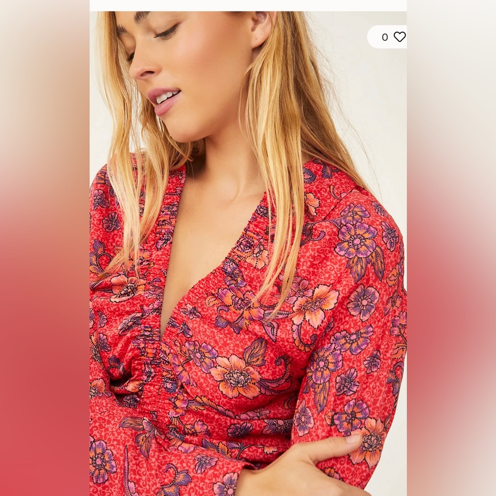 NWT BEAUTIFUL FREE PEOPLE WOMENS BLOUSE - Picture 7 of 12